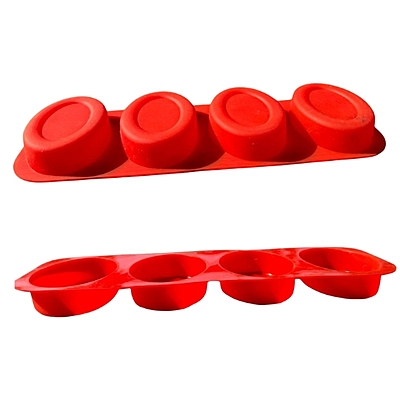 Silicon Mold Pears Oval - 4 Cavity - 75g Silicon Mold Pears Oval - 4 Cavity - 75g