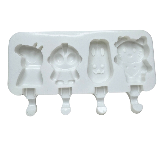 Silicon Mold Cake Sickle Peppa Pig 4 Cavity