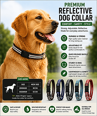 Woven Colourful dog collars (Set of 2) Woven Colourful dog collars (Set of 2)