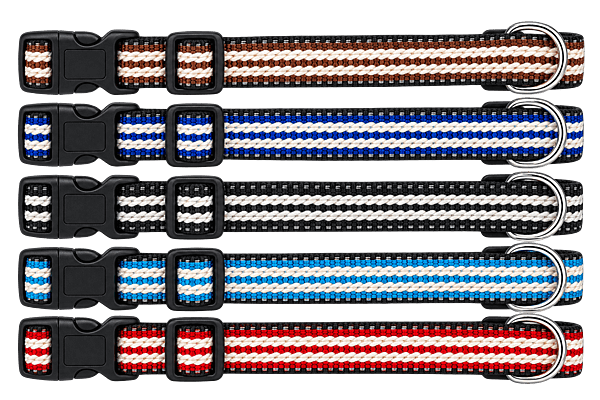 Woven Colourful dog collars (Set of 2) Woven Colourful dog collars (Set of 2)