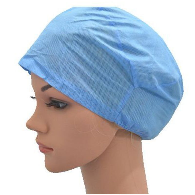 ET Dental Non Woven Disposable Surgeon's Cap | Pack of 100 | Breathable Surgical Bouffant Caps