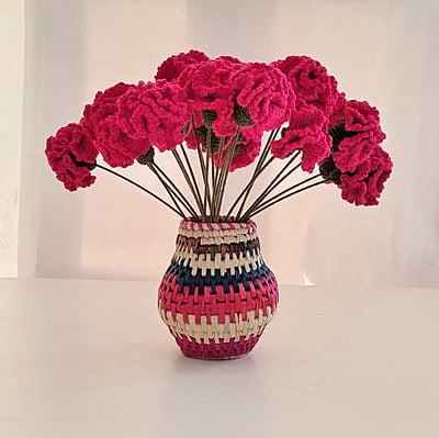 Crochet Carnation (Bunch of 6)