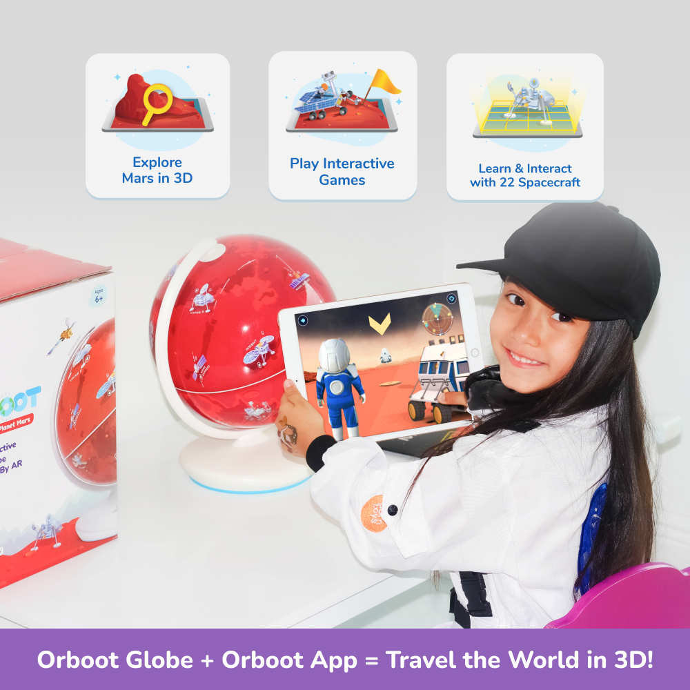 Orboot Planet Mars - AR Interactive Globe
