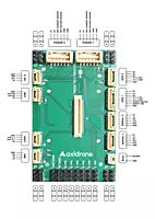 Cube Orange Plus carrier board labeled pinout diagram with interface connections for UAV integration