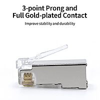 Rj45 Cat5 Sftp Plug (Pack Of 100Pcs) Rj45 Cat5 Sftp Plug (Pack Of 100Pcs)