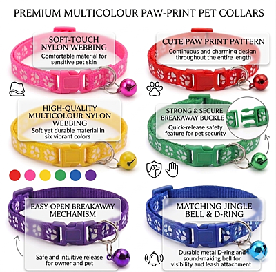 PRINTED PET COLLAR (SET OF 2) PRINTED PET COLLAR (SET OF 2)