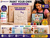 Reusable Cat Puzzle DIY Painting Kit