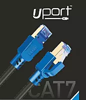 Uport CAT-7 Patch Cord 3M – High Speed, Shielded Ethernet Cable for Enhanced Performance, Ideal for Gaming and Streaming, Durable Design, Supports 10Gbps Data Transfer, Perfect for Home or Office.