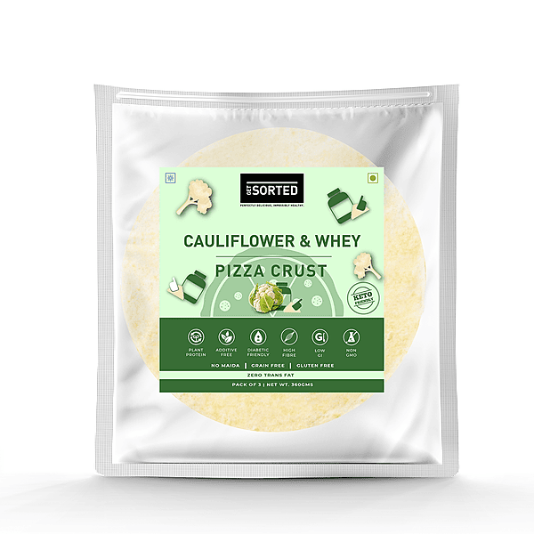 Cauliflower Whey Protein Crust 10β³ | 6.2 Gms Net Carbs | (Pack of 3)