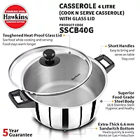 HAWKINS SS CNS CASSERO 4L 24CM SSCB40G
