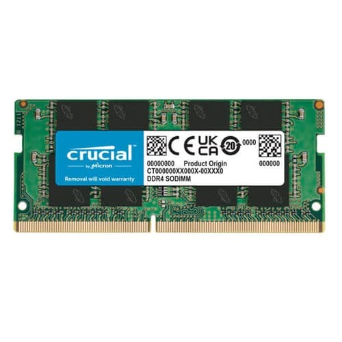 Crucial 16GB DDR4 3200MHz CL22 Laptop RAM – SO-DIMM | 10 Years Warranty