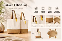 Mixed fabric bag