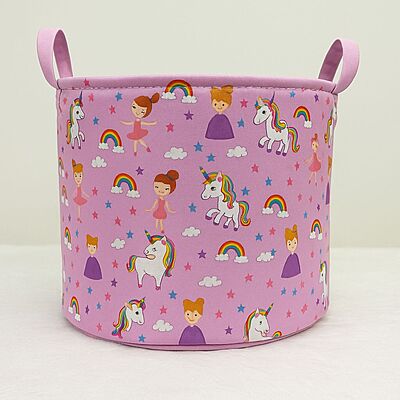 Toy Storage Basket - Unicorn Delight Toy Storage Basket - Unicorn Delight