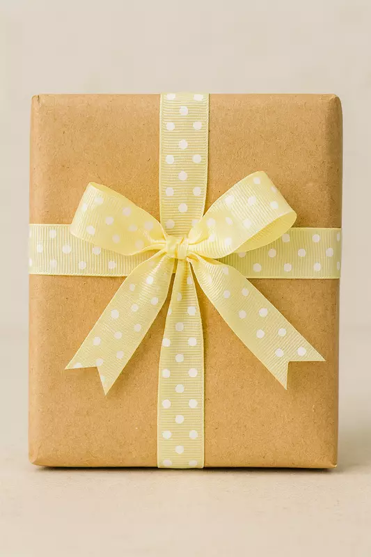 Polka Dot - Cream With White