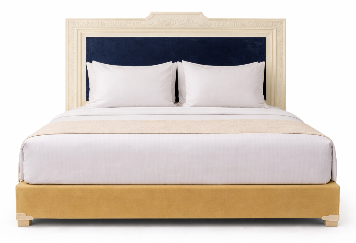 Emerald Carving Hotel King Size Bed