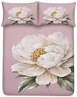 Purple 7D Digital Print Bedsheet Soft, Stylish & Premium Quality Bed Sheet King-225 x 250 CM)