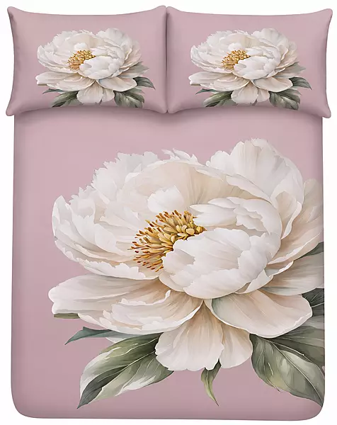 Purple 7D Digital Print Bedsheet Soft, Stylish & Premium Quality Bed Sheet King-225 x 250 CM)