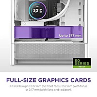 NZXT H3 Flow White Mini-Tower Case (2025) – M-ATX | High Airflow | USB-C