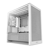 NZXT H3 Flow White Mini-Tower Case (2025) – M-ATX | High Airflow | USB-C