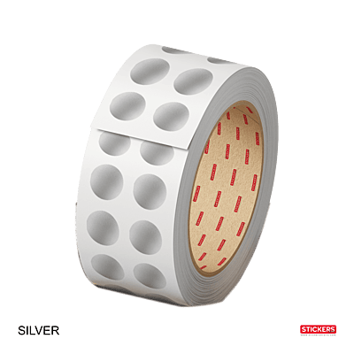 10mm - Round - Metallic - Colour Coding Stickers - Permanent Adhesive