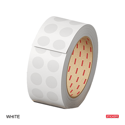 10mm - Round - Solid Colours - Colour Coding Stickers - Permanent Adhesive