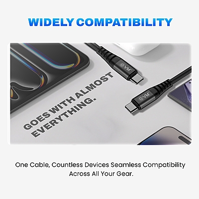 CABLE EVM TYPE-C TO TYPE-C NB 60W CC-07