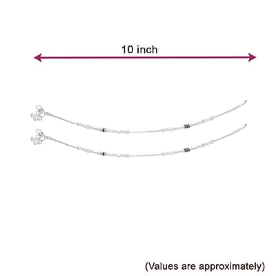 Silver Women Anklets/payals/enamel kolusu