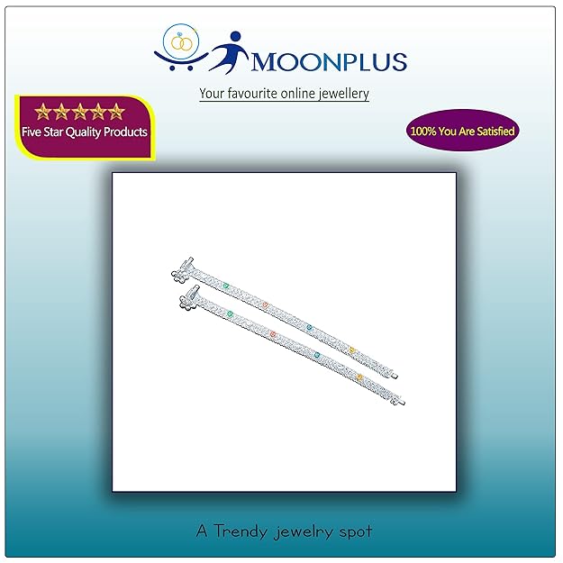 Sterling silver Enamel Design ghungross anklet for women