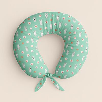 Breastfeeding & Nursing Pillow for New Moms - Green Bunny Breastfeeding & Nursing Pillow for New Moms - Green Bunny