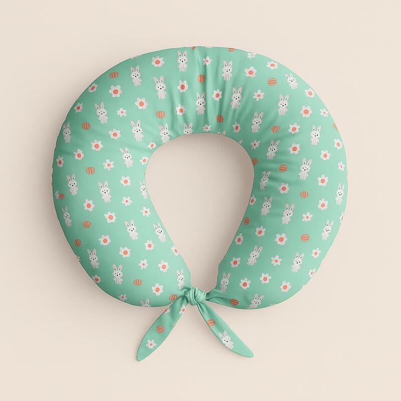 Breastfeeding & Nursing Pillow for New Moms - Green Bunny Breastfeeding & Nursing Pillow for New Moms - Green Bunny