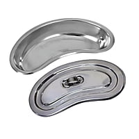 GI Stainless Steel Heavy Kidney Tray with Lid