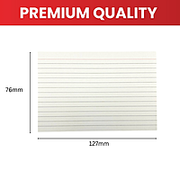 Pack of 100 Assorted Colour Ruled 5x3" Record Cards – Lined Study Index Cards for Notes, Revision