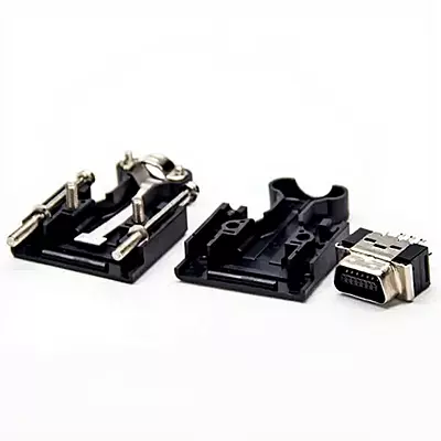 SCSI 14 Pin Male Connector Plastic Shell Screw Solder Type | Replace For 3M 10314 SCSI 14P servo Driver