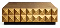 Ajman Brass Foiled Coffee Table