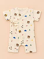 Toffee - Muslin Kimono Rompers Toffee - Muslin Kimono Rompers