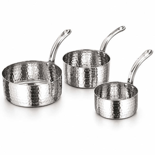SS SAUCE PAN SINGLE HANDLE TABLE SERVICE KG