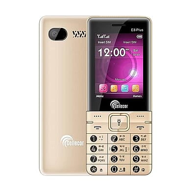 Cellecor E8 Plus Rose Gold Dual Sim Mobile Phone