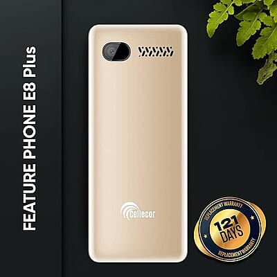 Cellecor E8 Plus Rose Gold Dual Sim Mobile Phone