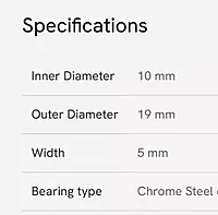 CEMA WHEEL BEARING-6800 LLB (CHROME STEEL)