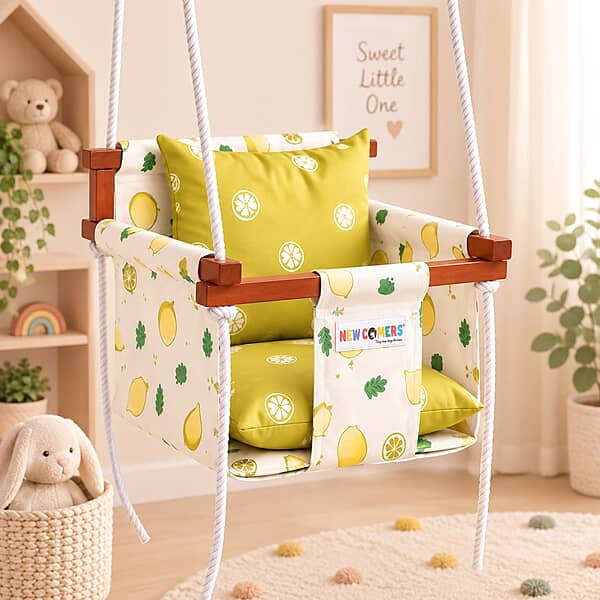 Baby Hanging Cotton Swing - Lemon Bliss Baby Hanging Cotton Swing - Lemon Bliss