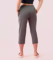 Enamor Mid Rise Capri length Drawstring Closure Lounge Capri for Women - Slim Fit, Soft and Breathable Stretch Cotton - E018