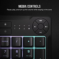 Corsair K55 Core RGB Gaming Keyboard – USB | RGB Backlit | Spill-Resistant | 2-Year Warranty