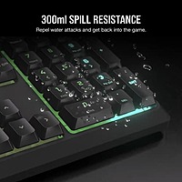 Corsair K55 Core RGB Gaming Keyboard – USB | RGB Backlit | Spill-Resistant | 2-Year Warranty