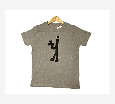 'Chai' Half Sleeve Tee Grey