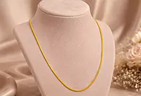 18 kt Gold Executive Edge Flat Chain