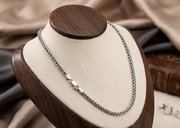 925 Silver Forge Round Box Chain