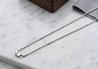 925 Silver Sentry Box Link Chain