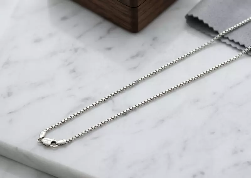 925 Silver Sentry Box Link Chain