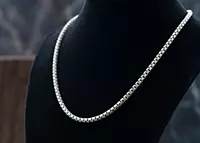 925 Silver Sentry Box Link Chain