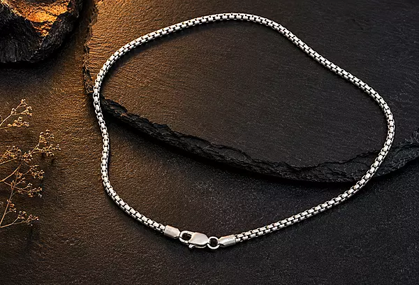 925 Silver Maverick Round Box Chain